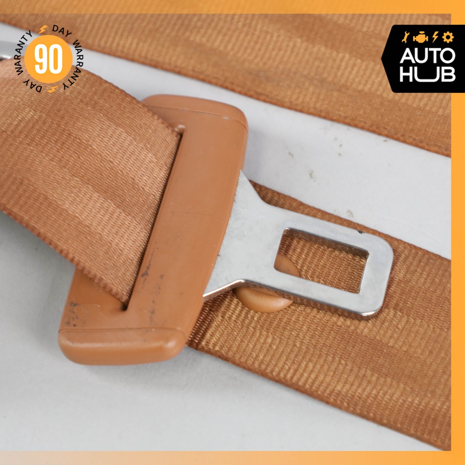 03-10 Bentley Continental GT Coupe Rear Left Driver Side Seat Belt Brown OEM