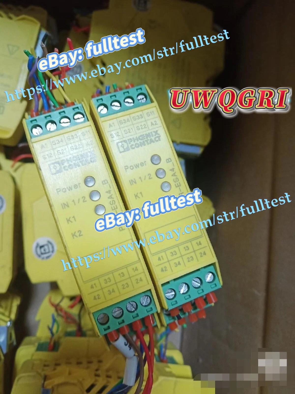1PC Used PSR-ESA4_B PSR-SCP-24UC/ESA4/3X1/1X2/B 2963763 Relay Tested