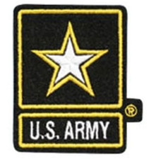 3" ARMY STAR EMBROIDERED PATCH