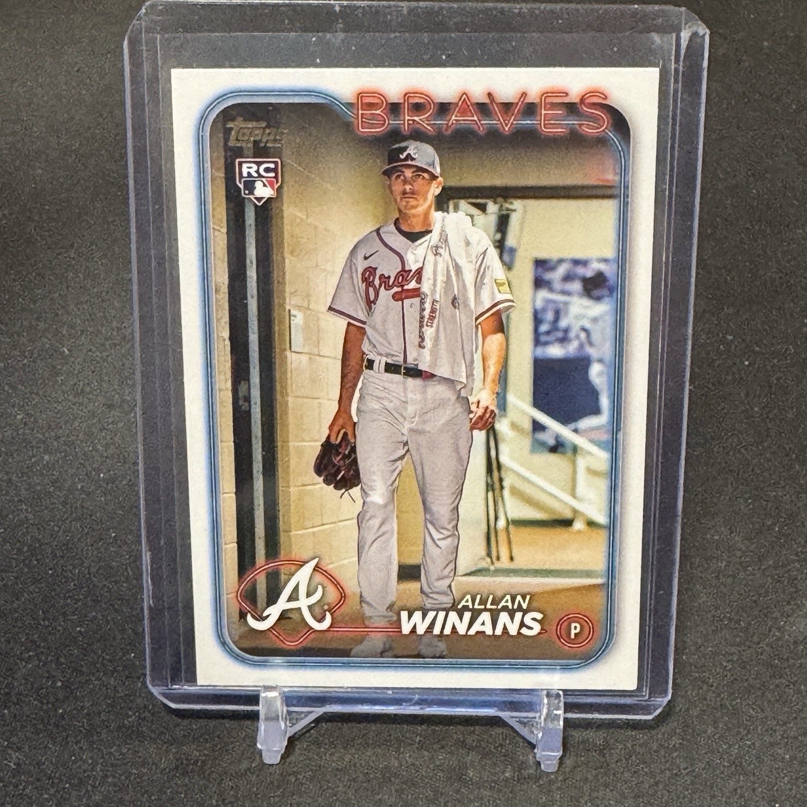 2024 Topps #494 Allan Winans Golden Mirror SP SSP Yankees Braves