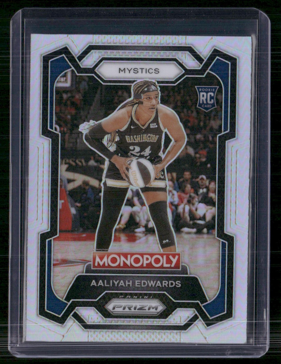 2024 Panini Prizm Monopoly WNBA #13 Aaliyah Edwards Silver Prizms
