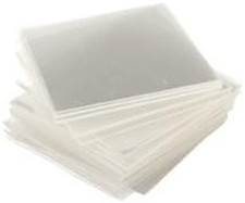 Curing Windshield Film Tabs for Rock Chip Repair - 1” X 1” Plastic Squares to Fi