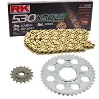 Kettensatz Honda CB 750 C 81-83 Kette RK GB 530 XSO 104 Offen Gold 18/39
