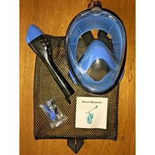 Underwater Scuba Anti Fog Full Face Diving Mask Snorkeling Respiratory : L/XL