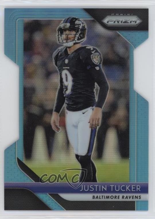 2018 Panini Prizm Light Blue Prizm 6/199 Justin Tucker #182 15ej