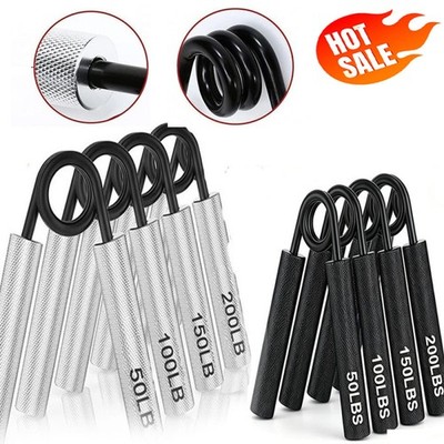 4erSet Handtrainer Fingertrainer Aluminium Unterarmtrainer  Schwarz/Silber DE