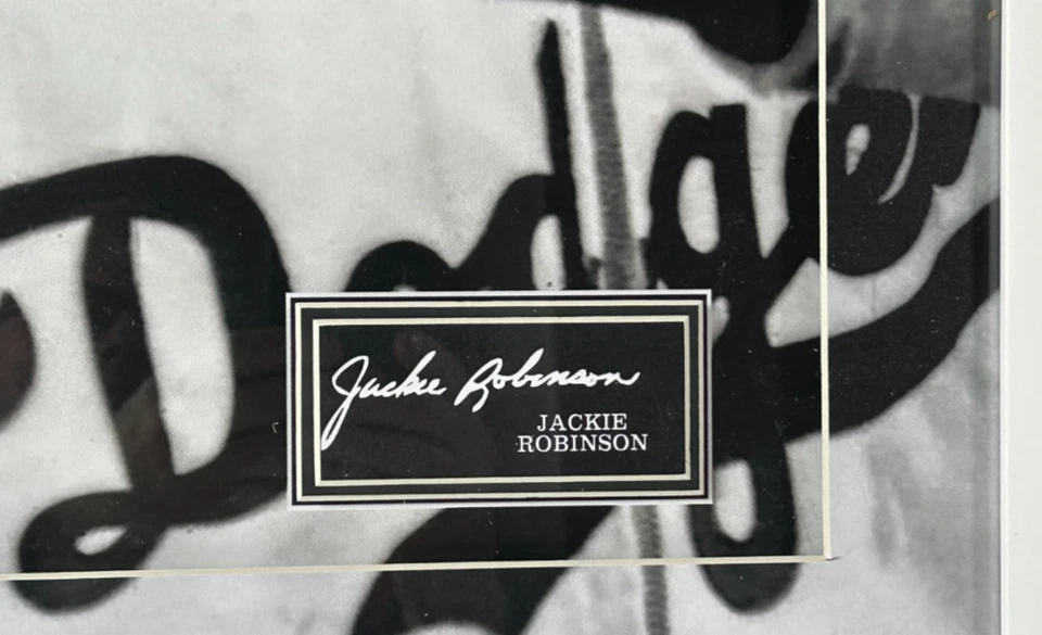 Jackie Robinson Laser Signature Brooklyn Dodgers Debut Framed Collage - Image 2 of 3