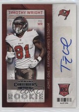 2013 Panini Contenders Short Print Rookies Timothy Wright #106 Auto 10b1