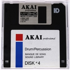 Akai Drums/Percussion Banque De Sons Disk 4 Akai S2000 S3000 Format Floppy Disk