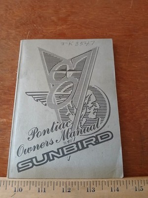 Pontiac 1987 Sunbird Owner's Manual - Used