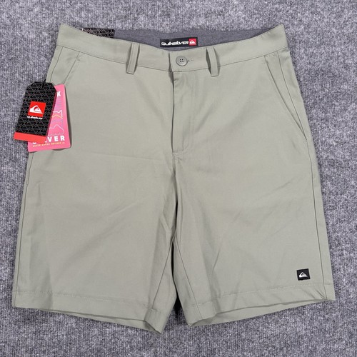 NWT Quiksilver Amphibian Shorts Mens 30 9" Green Grey Hybrid Boardshorts Surf