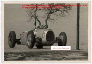 Foto Auto Union Rennwagen Masaryk Grand Prix Brünn photo racing car silver arrow