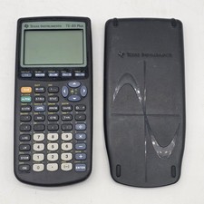 Texas Instruments TI-83 Plus Graphing Calculator Black W/ Cover TESTED  WORKS
