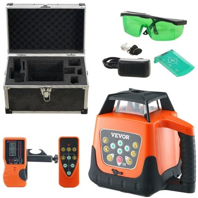 Long-Range Green Laser 2000ft 360° Rotating Head 5 Speeds IP66 Protection