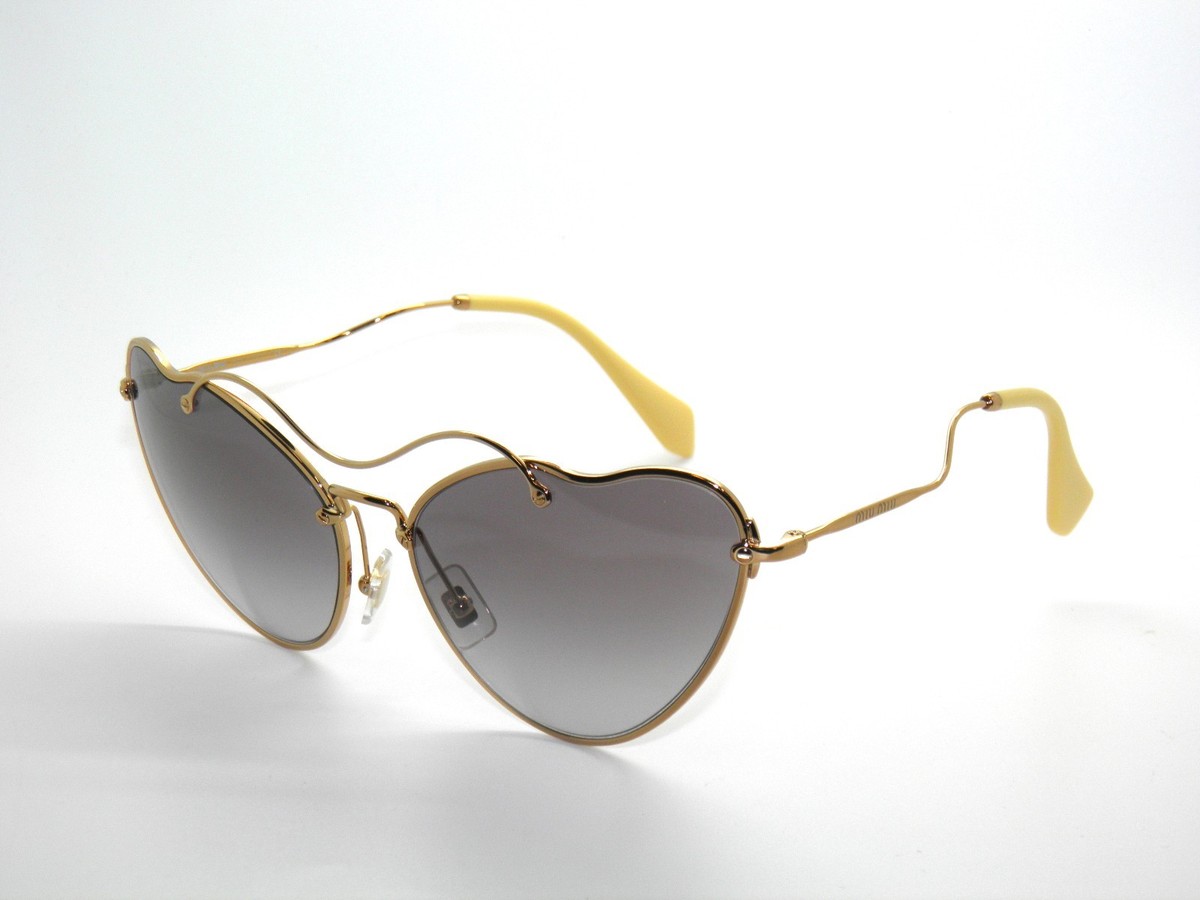 Miu Miu MiuMiu 55RS 55R 55 7OE3E2 Antique Gold Gray Gradient