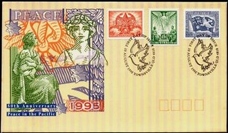 Australia First Day Cover FDC 1995 50th Anniversary Peace in the Pacific