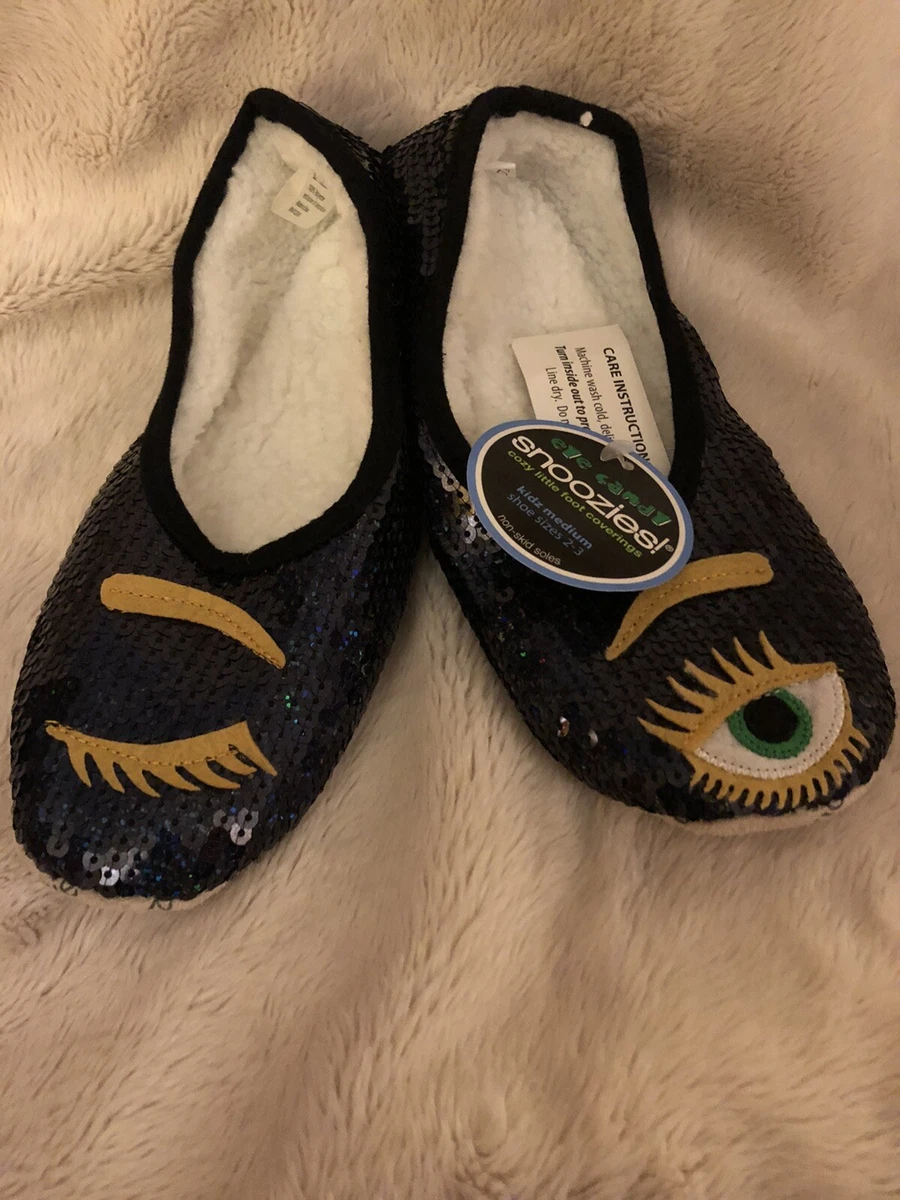 Snoozies sequin shop slippers