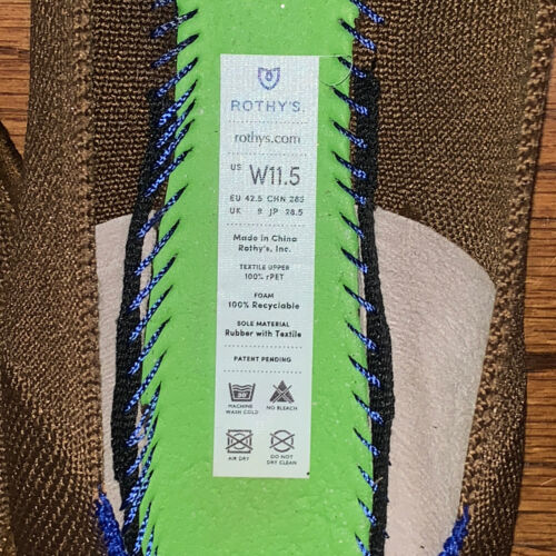 Rothy’s Driftwood Points Worn Once Retired EUC Sz 11.5 Forms & Insoles INCLUDED - Picture 7 of 7