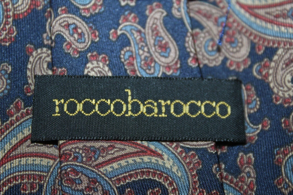 ROCCOBAROCCO 真丝领带 意大利制造 F50221 — 第 4/4 张图片