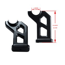 5.0Tall Black Handlebar Risers Kit for Harley...