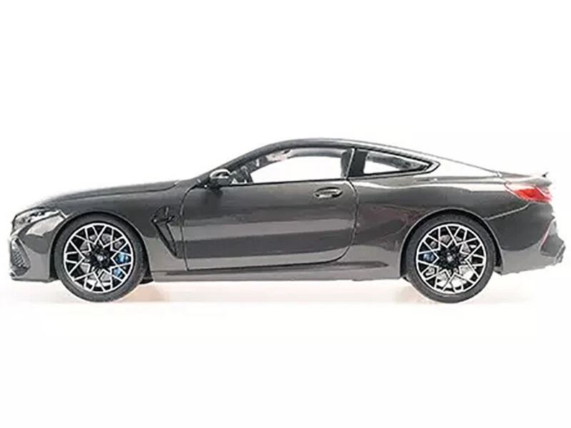 2020 BMW M8 Coupe Gray with Carbon Top 1/18 Diecast Model Car by Minichamps - Image 2 of 4