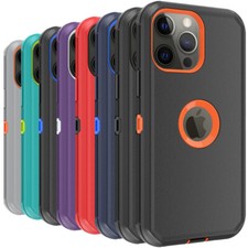For iPhone 13 12 Pro Max 11 XR XS MAX Case Shockproof Heavy Duty Rugged Cover