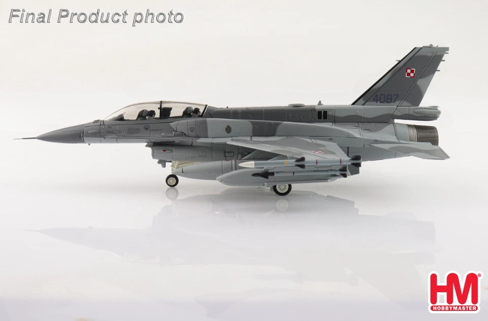 General Dynamics F-16D Fuerza Aérea Polaca Diecast Modelo Escala 1:72 - HA38041 Foto 4 de 4