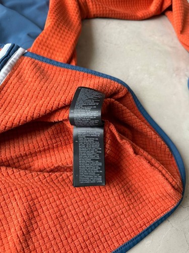 ORTOVOX MERINO INSIDE FLEECE ORANGE HOODED JACKET WOOL FULL ZIP MENS SIZE XL TOP - Picture 13 of 17
