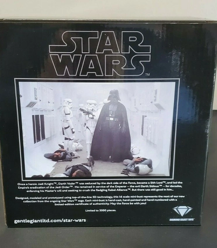 DARTH VADER Gentle Giant Star Wars A New Hope 1:6 Scale Bust #0098 of 3000 Made - Image 2 of 4