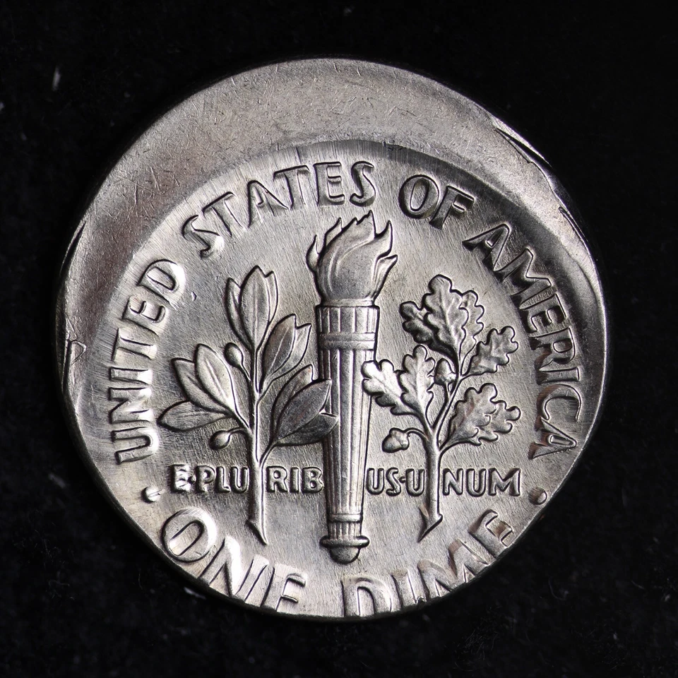 1994 Roosevelt Dime OFF CENTER O/C ERROR GEM BU RARE B601 AA - Image 2 of 2