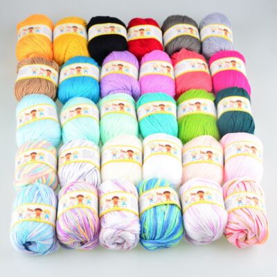 Baby Cotton Yarn 10Pcs=500g Hand Knitting Crochet Amigurumi Thread Silk Yarns