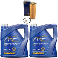 MotoröL Set Mannol 10W-40 API SN 8 Liter + ÖLfilter FüR Mercedes Vito Bus W638