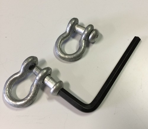Swingset swing hangers,playground pipe hangers,3 1/2",playset steel hangers,pair - Picture 5 of 5