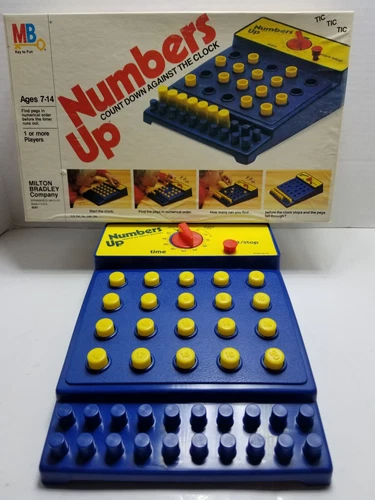 Vintage Numbers Up Count Down Game Milton Bradley 1982 Complete & Works