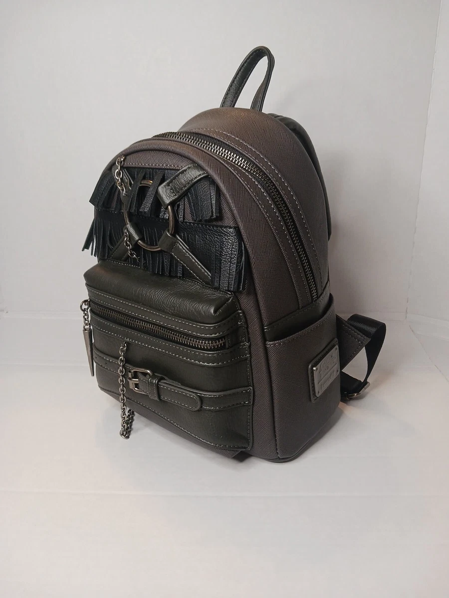 Vittoria Napoli Leather Mini Backpack Black Fringe Tassel Adjustable Bag Vintage Vittoria Napoli Leather Mini Backpack Black | Mercari main image 4