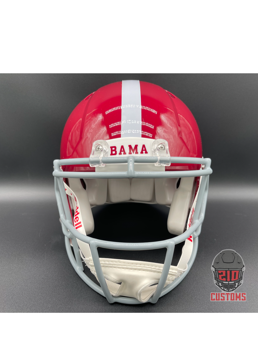 alabama football helmets Crimson Tide NCAA Riddell SpeedFlex MIDI Helmet Mid-Size Helmet (7.5") field designs DeVonta Smith Alabama Crimson Tide