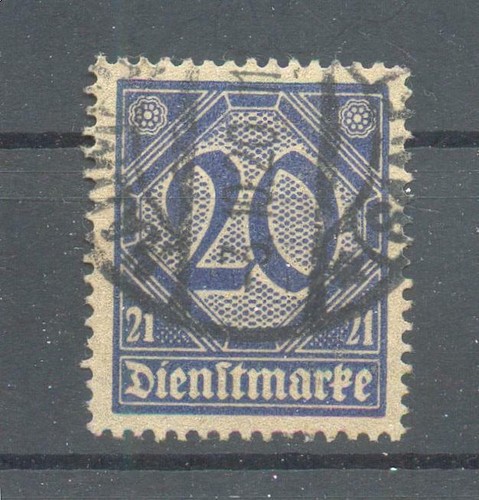 DR-Dienst 19b COLOR RARE Gest. Controlled 950EUR (F8271)