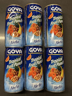Goya Nectar Tropical Fruit Punch- 9.6 Oz Pack of 6 - Bb 6/27  - Free Shipping