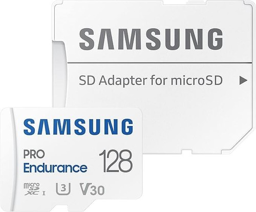 SAMSUNG 128GB PRO Endurance microSDXC Memory Card for Dash/Body/Security Camera