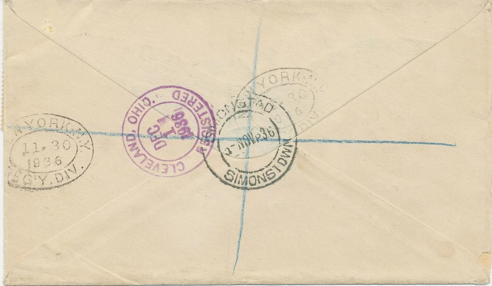 SOUTH AFRICA 1936 ship Drommedaris block of 4 + 3 single stamps multiple postage - Image 2 of 4