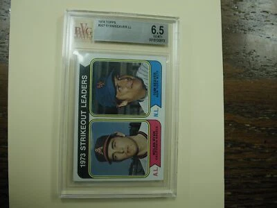 1974 Topps #207 Strikout Leaders Ryan / Seaver Ll Ex-Mt 6.5 - Bild 1 von 4