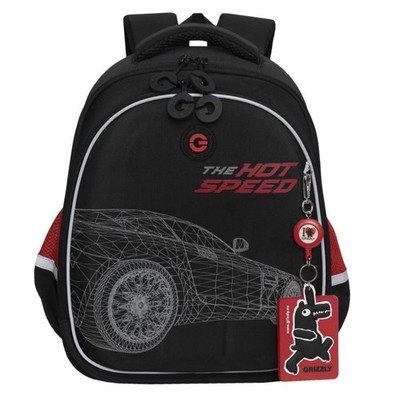 Grizzly School boys semi-framed backpack lightweight back support
