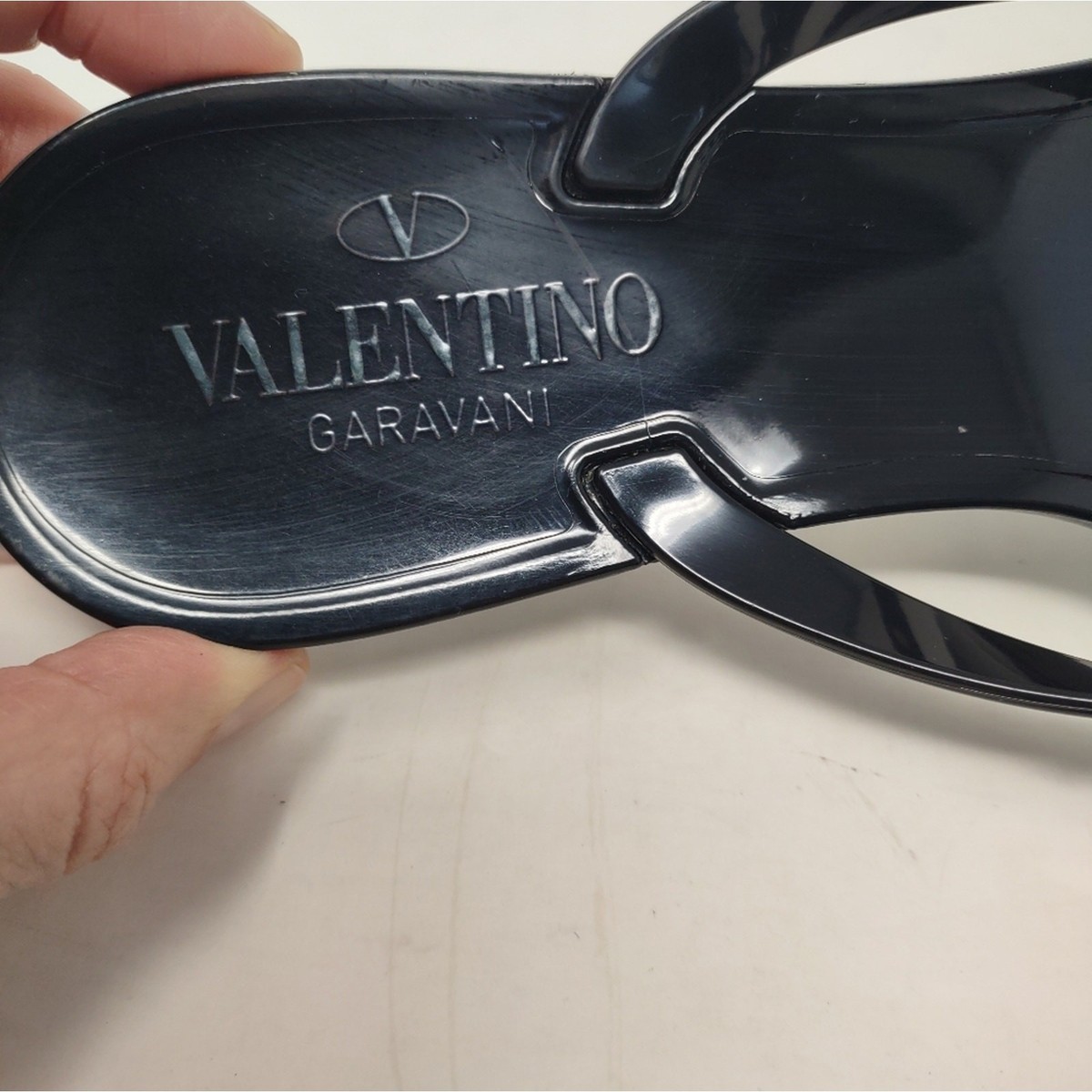 Valentino Garavani 38 rubber jelly bow sandals black Valentino Garavani 38 rubber jelly bow sandals black