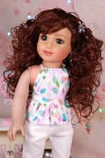 AMERICAN GIRL Wig FOXY RED Premium Modacrylic 11-12 Size