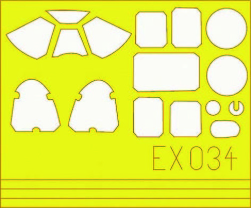 Eduard Accessories Ex034 - 1:48 P-51B Mustang - Masking Film - New