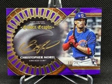 2023 Topps Five Star Baseball Christopher Morel Golden Graphs Auto /25 Cubs RC