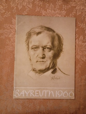 #ad Vintage Bayreuth 1966 Richard Wagner Festival Program German Opera Paperback $31.99