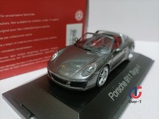 Herpa 1/43 Porsche Cape Roadster Model Porsche 911 Targa 4 Dark Grey Box Old