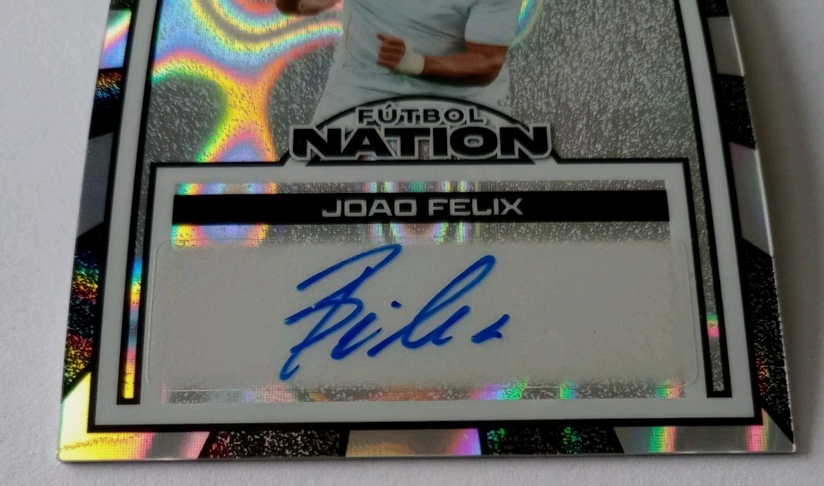 Joao Felix 2025 Leaf Football Futbol Nation Silver Auto 1/1 Portugal Al-Nassr ⚽⭐ view 4
