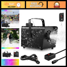 800W Wireless Snow Machine - Remote Control Fake Snow Maker for Parties  Events